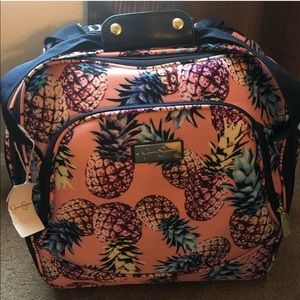 Jessica Simpson Pineapple Print Suitcase